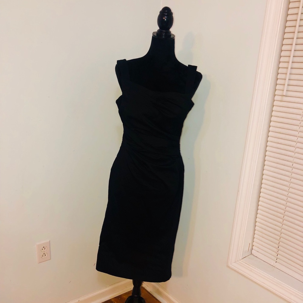 Boston Proper Classic black dress.